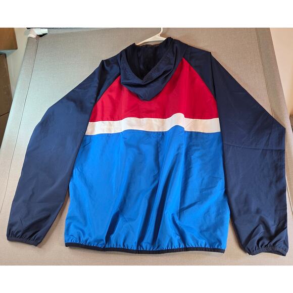 Adidas Skateboarding Climaproof Windbreaker Jacket L Blue Red White 2014 - Picture 2 of 14